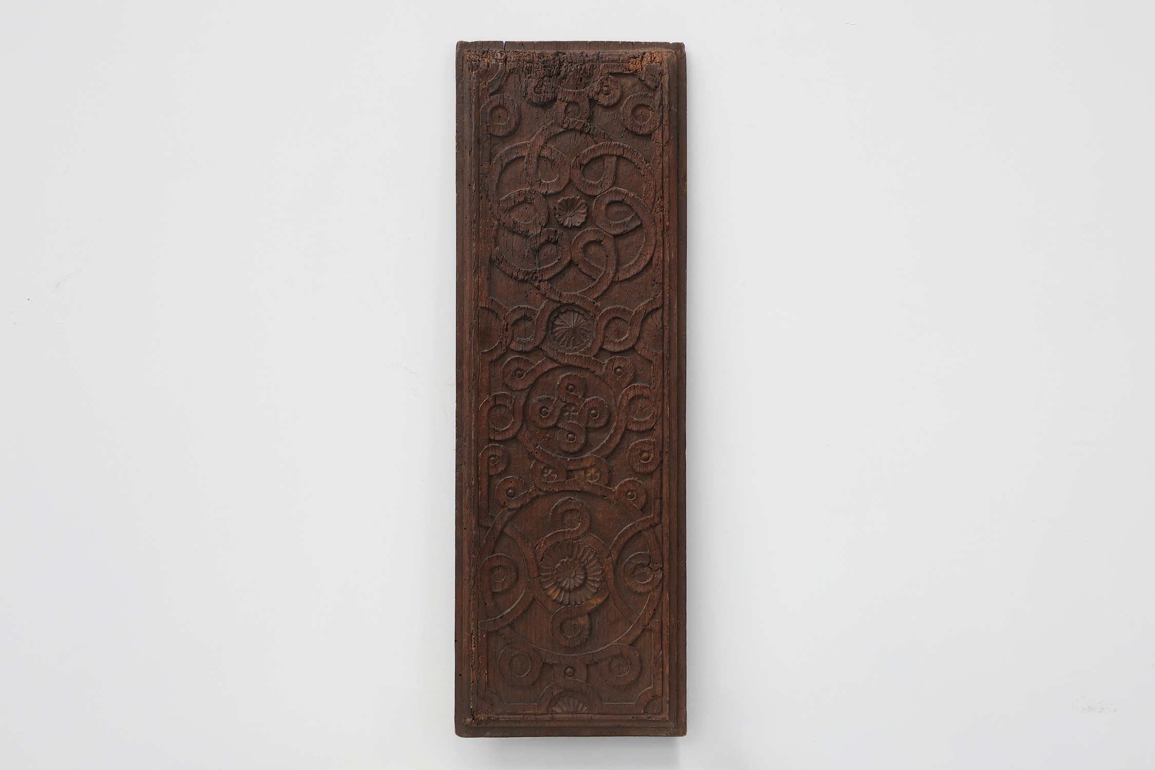 Large French Gothic Oak Panel with Interlaced Geometric Carving, 16th Centurythumbnail